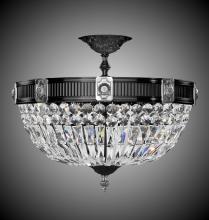 American Brass & Crystal FM2153-P-01G - Nine Light Semi Flush Mount